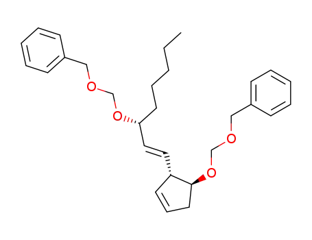 <<<<2β-<3α-<(Phenylmethoxy)methoxy>-1(E)-octenyl>-3-cyclopenten-1α-yl>oxy>methoxy>methyl>benzene