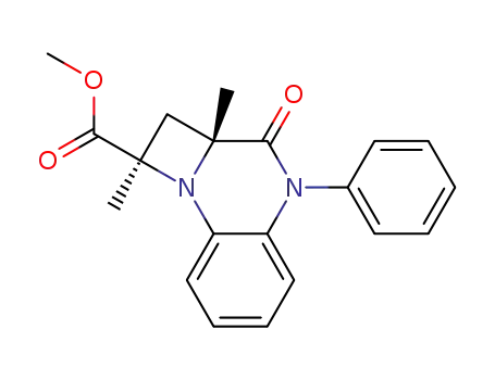 1H-Azeto[1,2-a]quinoxaline-1-carboxylic acid,
2,2a,3,4-tetrahydro-1,2a-dimethyl-3-oxo-4-phenyl-, methyl ester, cis-