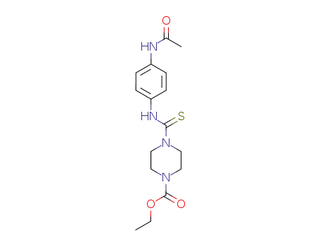 4-(4-Acetylamino-phenylthiocarbamoyl)-piperazine-1-carboxylic acid ethyl ester