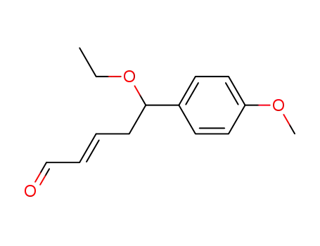 2-Pentenal, 5-ethoxy-5-(4-methoxyphenyl)-, (E)-