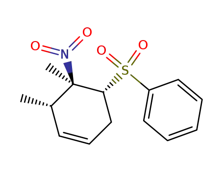 ((1R,5S,6R)-5,6-Dimethyl-6-nitro-cyclohex-3-enesulfonyl)-benzene