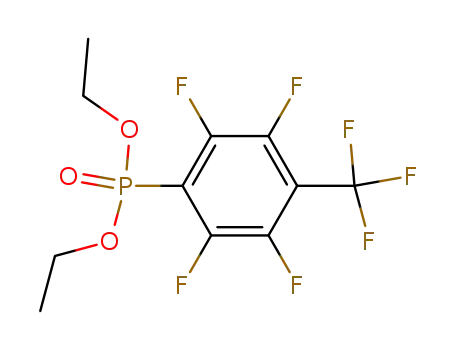 Molecular Structure of 70446-76-3 ((2,3,5,6-Tetrafluoro-4-trifluoromethyl-phenyl)-phosphonic acid diethyl ester)
