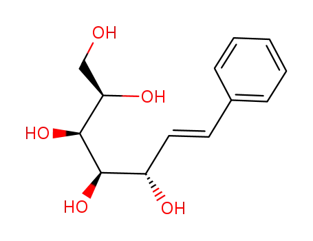 Molecular Structure of 136804-97-2 ((E)-1,2-dideoxy-1-phenyl-D-galacto-hept-1-enitol)
