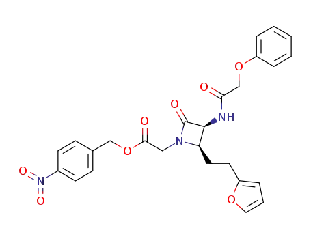 [(2R,3S)-2-(2-Furan-2-yl-ethyl)-4-oxo-3-(2-phenoxy-acetylamino)-azetidin-1-yl]-acetic acid 4-nitro-benzyl ester