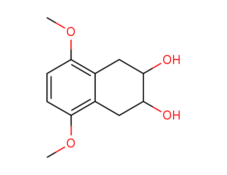 Molecular Structure of 89991-08-2 (2,3-Naphthalenediol, 1,2,3,4-tetrahydro-5,8-dimethoxy-, trans-)