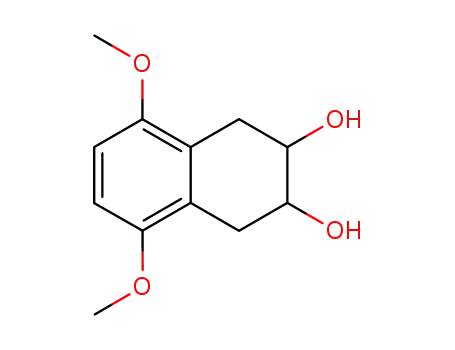 Molecular Structure of 89991-08-2 (2,3-Naphthalenediol, 1,2,3,4-tetrahydro-5,8-dimethoxy-, trans-)