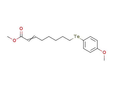 2-Octenoic acid, 8-[(4-methoxyphenyl)telluro]-, methyl ester