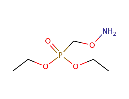 Molecular Structure of 81342-58-7 (Phosphonic acid, [(aminooxy)methyl]-, diethyl ester)