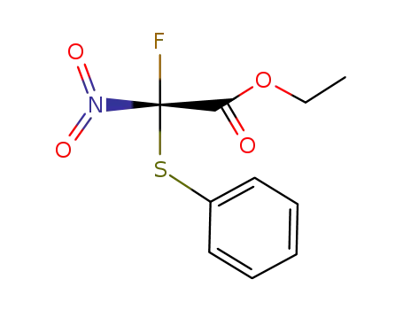 Acetic acid, fluoronitro(phenylthio)-, ethyl ester, (R)-