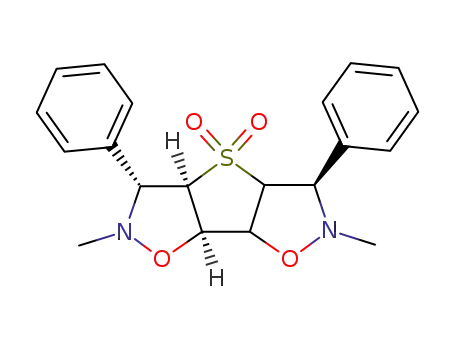 2,6-dimethyl-3β,5α-diphenyl-2,3α,3aβ,4aα,5β,6,7aα,7bβ-octahydrothieno<2,3-d:5,4-d'>diisoxazole-4,4-dioxide