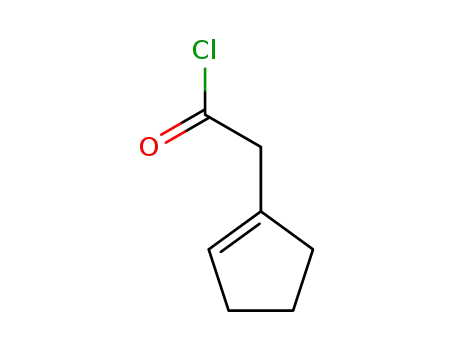 Molecular Structure of 2910-65-8 (1-Cyclopentene-1-acetyl chloride)