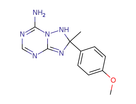 5-amino-2-(p-methoxyphenyl)-2-methyl-2H-<1,2,4>triazolo<1,5-a><1,3,5>triazine