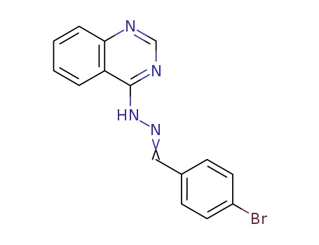 Benzaldehyde, 4-bromo-, 4-quinazolinylhydrazone