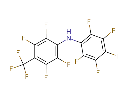 Molecular Structure of 38727-30-9 (Benzenamine,
2,3,4,5,6-pentafluoro-N-[2,3,5,6-tetrafluoro-4-(trifluoromethyl)phenyl]-)
