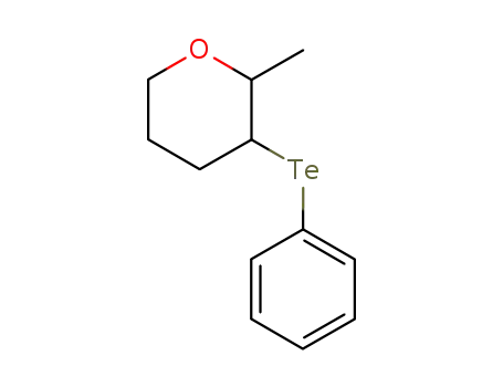 2H-Pyran, tetrahydro-2-methyl-3-(phenyltelluro)-