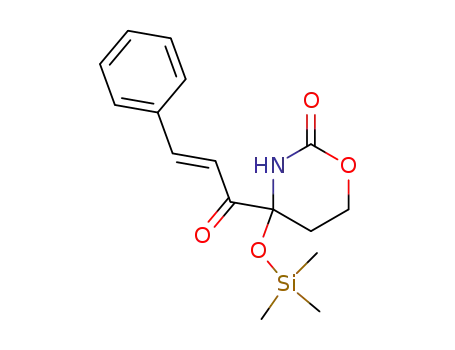 4-[(E)-(3-Phenyl-acryloyl)]-4-trimethylsilanyloxy-[1,3]oxazinan-2-one