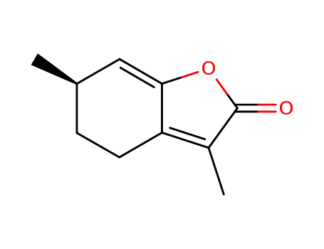 Molecular Structure of 75640-26-5 (2(4H)-Benzofuranone, 5,6-dihydro-3,6-dimethyl-, (6R)-)