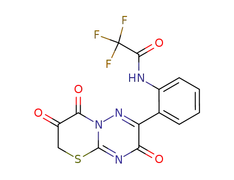 2,2,2-Trifluoro-N-[2-(3,7,8-trioxo-7,8-dihydro-3H,6H-[1,3]thiazino[3,2-b][1,2,4]triazin-2-yl)-phenyl]-acetamide