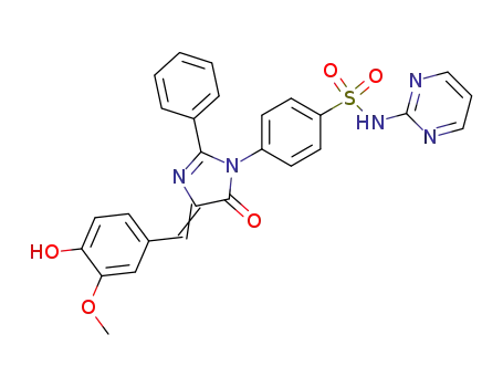 4-{4-[1-(4-Hydroxy-3-methoxy-phenyl)-meth-(Z)-ylidene]-5-oxo-2-phenyl-4,5-dihydro-imidazol-1-yl}-N-pyrimidin-2-yl-benzenesulfonamide