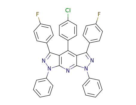 4-(4-Chloro-phenyl)-3,5-bis-(4-fluoro-phenyl)-1,7-diphenyl-1,7-dihydro-dipyrazolo[3,4-b;4',3'-e]pyridine