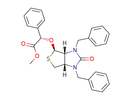 Methyl (S)-α-<<3aR-(3aα,4α,6aα)>-2-hexahydro-2-oxo-1,3-bis(phenylmethyl)-1H-thieno<3,4-d>imidazol-4-yloxy>benzeneacetate