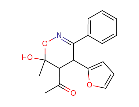 5-Acetyl-5,6-dihydro-4-(2-furyl)-6-hydroxy-6-methyl-3-phenyl-4H-1,2-oxazin