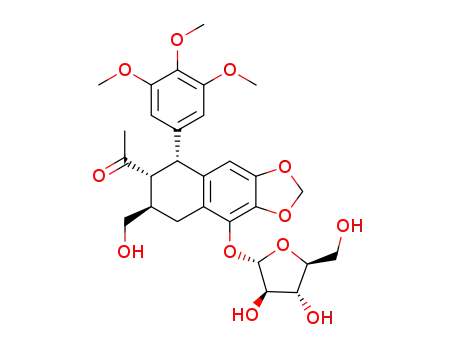 (6S,7S,8S)-7-acetyl-6-(hydroxymethyl)-8-(3,4,5-trimethoxyphenyl)-5,6,7,8-tetrahydronaphtho[2,3-d][1,3]dioxol-4-yl alpha-L-arabinofuranoside