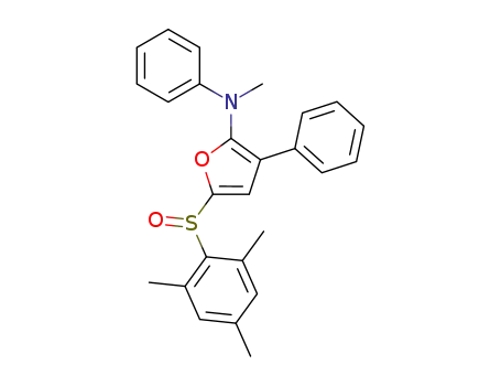 N-Methyl-N,3-diphenyl-5-(2,4,6-trimethylbenzene-1-sulfinyl)furan-2-amine