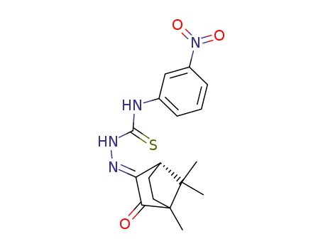 (E)-camphorquinone 4-m-nitrothiosemicarbazone