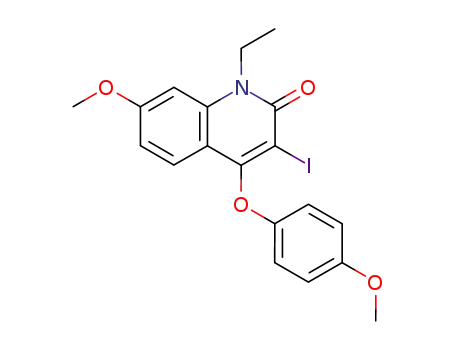 1-Ethyl-3-iod-7-methoxy-4-(4-methoxyphenoxy)-2(1H)-chinolon