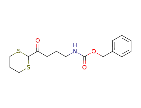 N-(benzyloxycarbonyl)-4-(1,3-dithian-2-yl)-4-oxobutanylamine