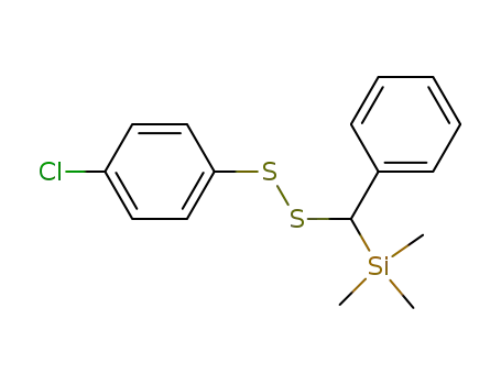 Molecular Structure of 98909-99-0 (Silane, [[(4-chlorophenyl)dithio]phenylmethyl]trimethyl-)