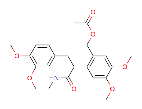 2-(2-acetoxymethyl-4,5-dimethoxyphenyl)-3-(3,4-dimethoxyphenyl)-N-methylpropionamide