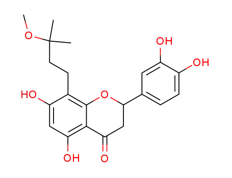 8-(3-methoxyisoamyl)-5,7,3',4'-tetrahydroxyflavanone