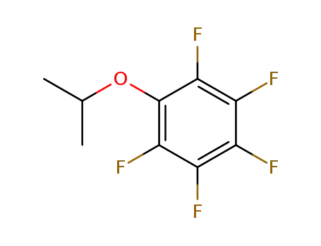 Molecular Structure of 61874-51-9 (1,2,3,4,5-pentafluoro-6-(1-methylethoxy)benzenato)