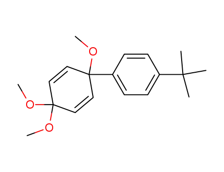 Molecular Structure of 132657-11-5 (3-(4-tert-Butylphenyl)-3,6,6-trimethoxycyclohexa-1,4-diene)