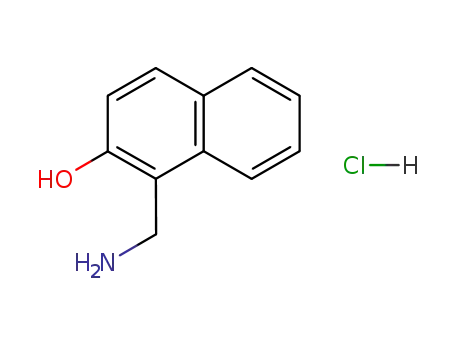 Molecular Structure of 7523-34-4 (1-AMINOMETHYL-NAPHTHALEN-2-OL HCL)