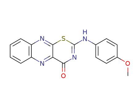 4H-1,3-Thiazino[5,6-b]quinoxalin-4-one,2-[(4-methoxyphenyl)amino]-