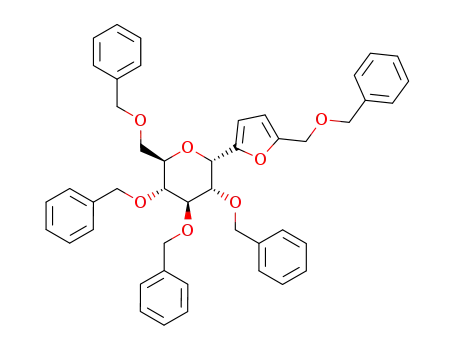5-(Benzyloxymethyl)-2-(2,3,4,6-tetra-O-benzyl-α-D-glucopyranozyl)furan