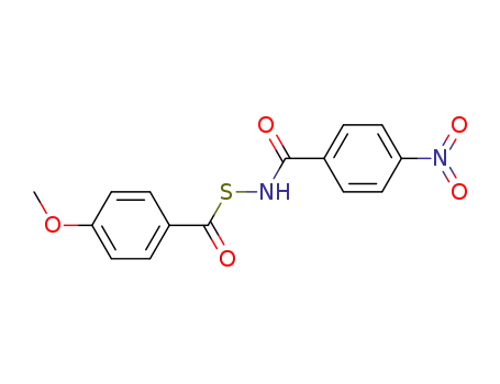 N-(4-Methoxy-benzoylsulfanyl)-4-nitro-benzamide