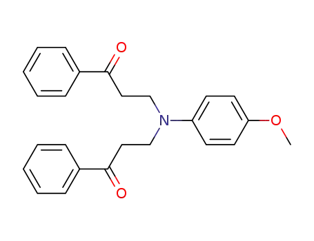 Molecular Structure of 63352-81-8 (1-Propanone, 3,3'-[(4-methoxyphenyl)imino]bis[1-phenyl-)