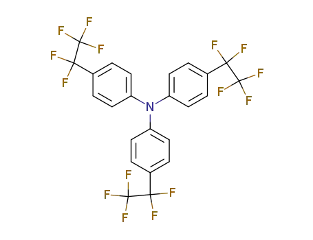 Molecular Structure of 135761-42-1 (tris(4-pentafluoroethylphenyl)amine)