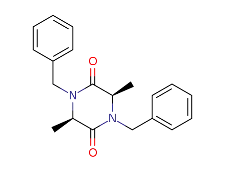 Molecular Structure of 75995-60-7 (cis-1,4-dibenzyl-3,6-dimethyl-2,5-dioxopiperazine)
