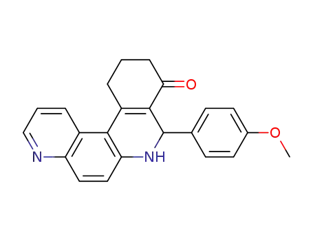 5-(4-methoxyphenyl)-1,2,3,4,5,6-hexahydrobenzo[a][4,7]phenanthrolin-4-one