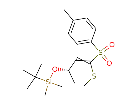 tert-Butyl-dimethyl-[(E)-(S)-1-methyl-3-methylsulfanyl-3-(toluene-4-sulfonyl)-allyloxy]-silane
