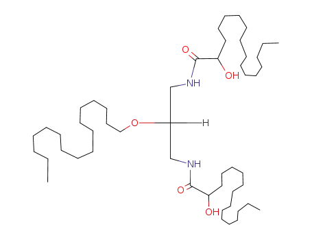 Molecular Structure of 328409-76-3 (N-[2-hexadecyloxy-3-[(2-hydroxyhexadecanoyl)amino]propyl]-2-hydroxyhexadecanamide)