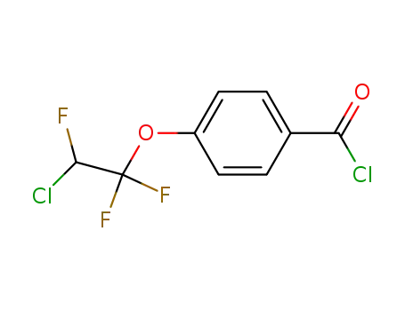 Molecular Structure of 458-93-5 (Benzoyl chloride, 4-(2-chloro-1,1,2-trifluoroethoxy)-)