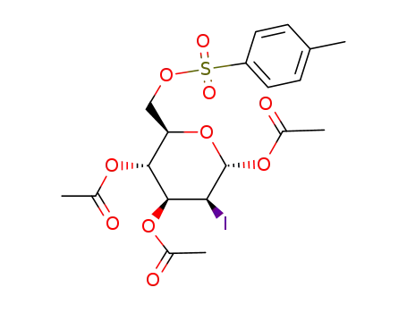 1,3,4-Tri-O-acetyl-2-deoxy-2-iodo-6-O-p-toluenesulphonyl-α-D-mannopyranose
