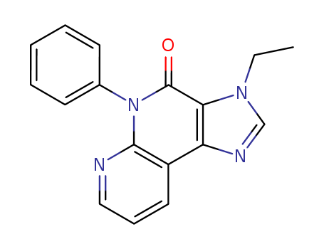 4H-Imidazo[4,5-c][1,8]naphthyridin-4-one,3-ethyl-3,5-dihydro-5-phenyl-