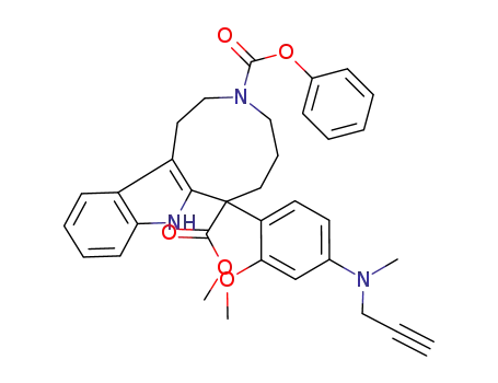 11-[2-Methoxy-4-(methyl-prop-2-ynyl-amino)-phenyl]-5,8,9,10,11,12-hexahydro-6H-7,12-diaza-cyclonona[a]indene-7,11-dicarboxylic acid 11-methyl ester 7-phenyl ester